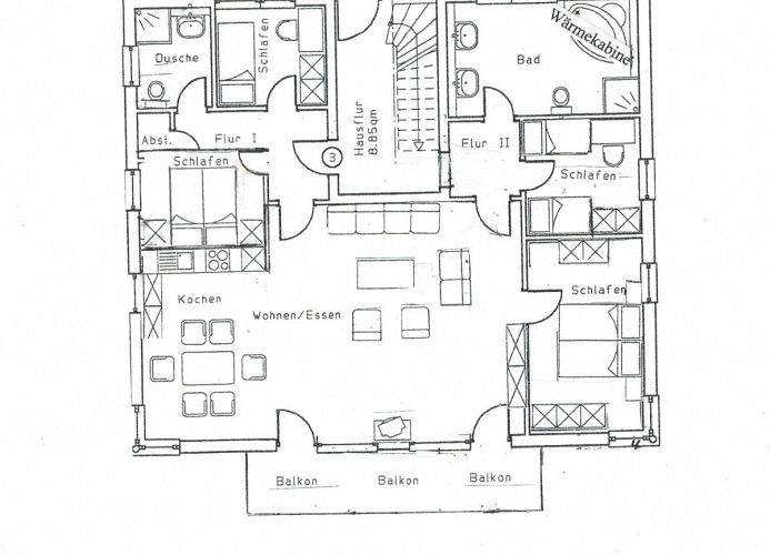Grundriss - Fewo Traumblick am Sonnenlift****