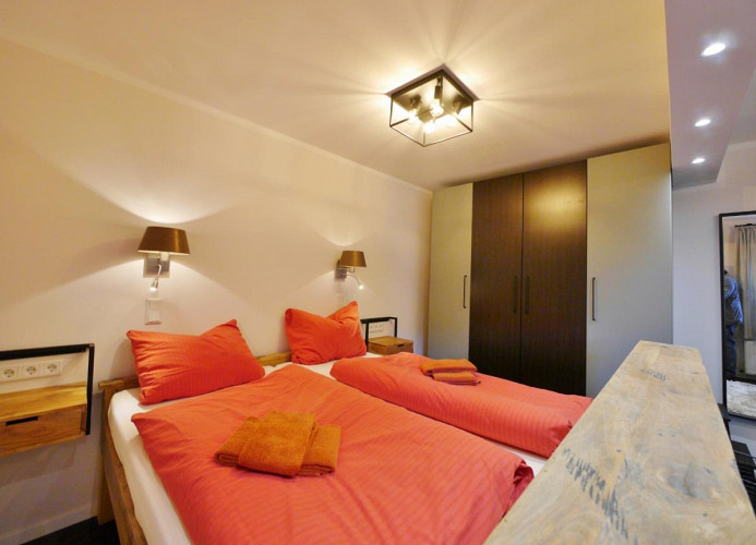 Upland Apartments/Fewo Waldgeist - Junior-Suite Schlafbereich