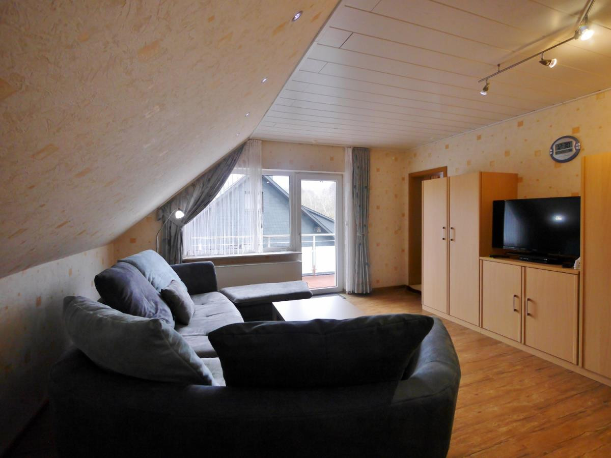 Fewo Rehbett - Doppelschrankbett im Wohnzimmer