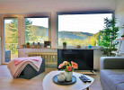 Wohnzimmer mit Aussicht - Fewo Haus Bellevue****