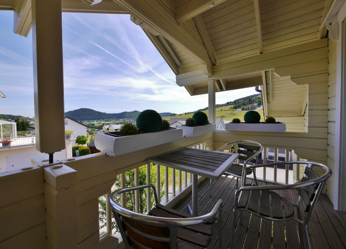 Ferienblockhaus - Balkon