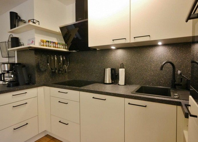 Upland Apartments/Fewo Zeitgeist - Küche mit Top-Ausstattung