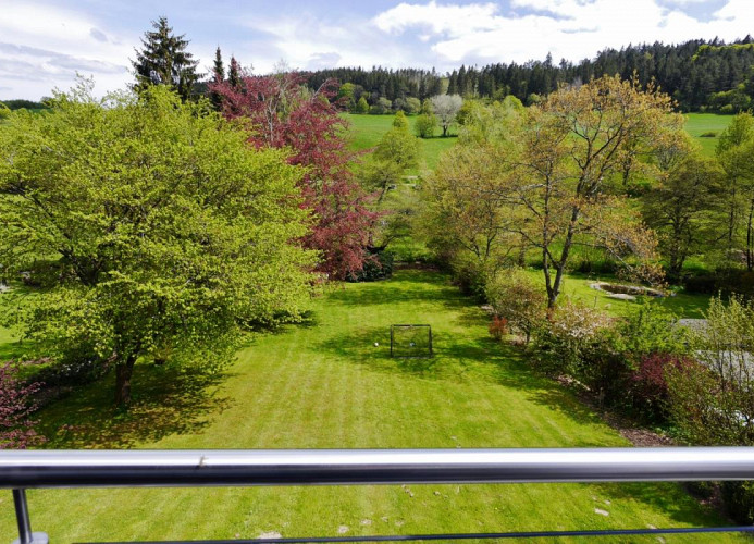 Fewo Diemelgarten**** - Balkonaussicht in den Garten