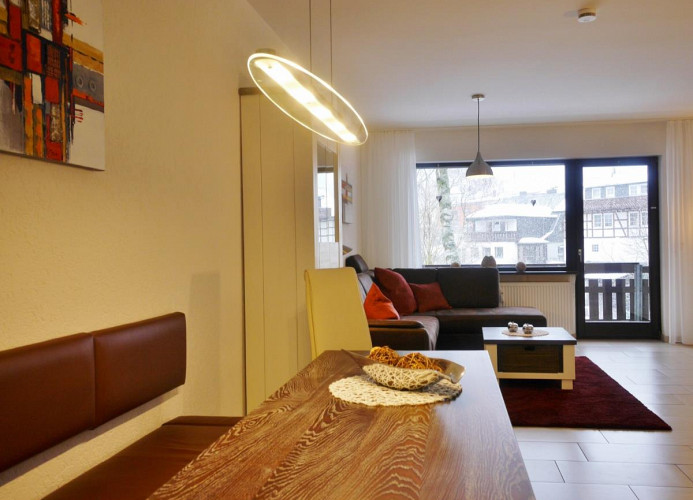 Fewo Nelly am Kurpark - Wohn & Essbereich