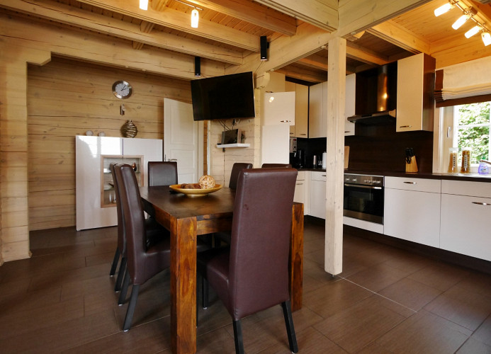 Ferienblockhaus Essbereich & Küche