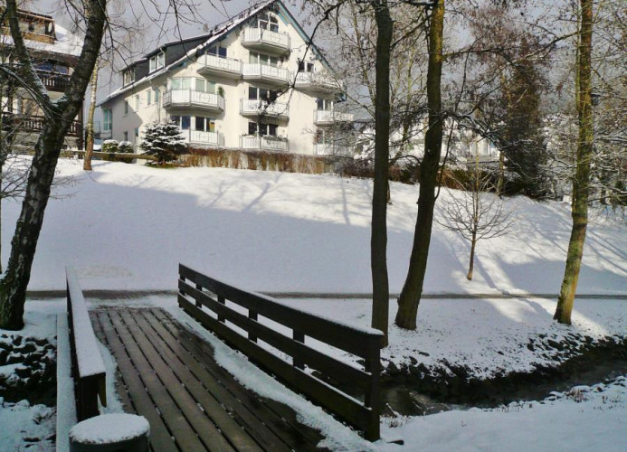 Ferienwohnungen am Kurpark - Haus 28c im Winter