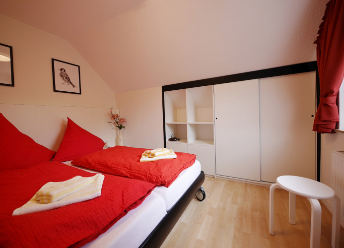 Fewo A am Kurpark - Schlafzimmer2 mit Doppelbett (160x200)