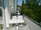 Fewo F*** - Balkon mit Sitzgruppe und Kurparkblick