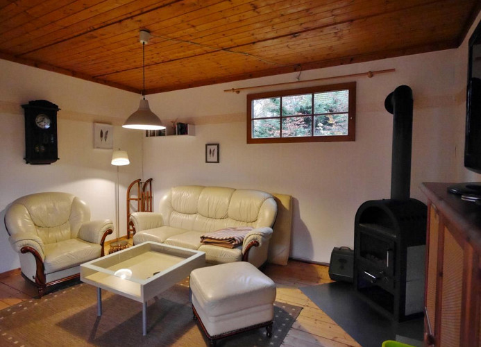 Haus Schönblick - Wohnbereich mit Ofen