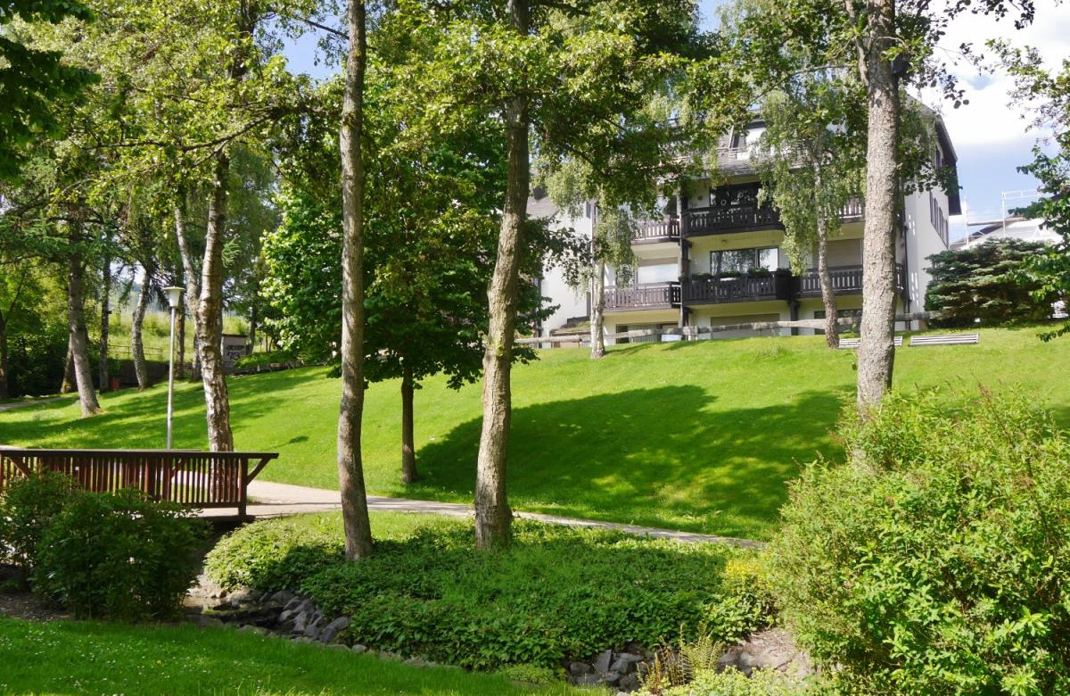 Fewo Nelly am Kurpark - Blick zum Haus