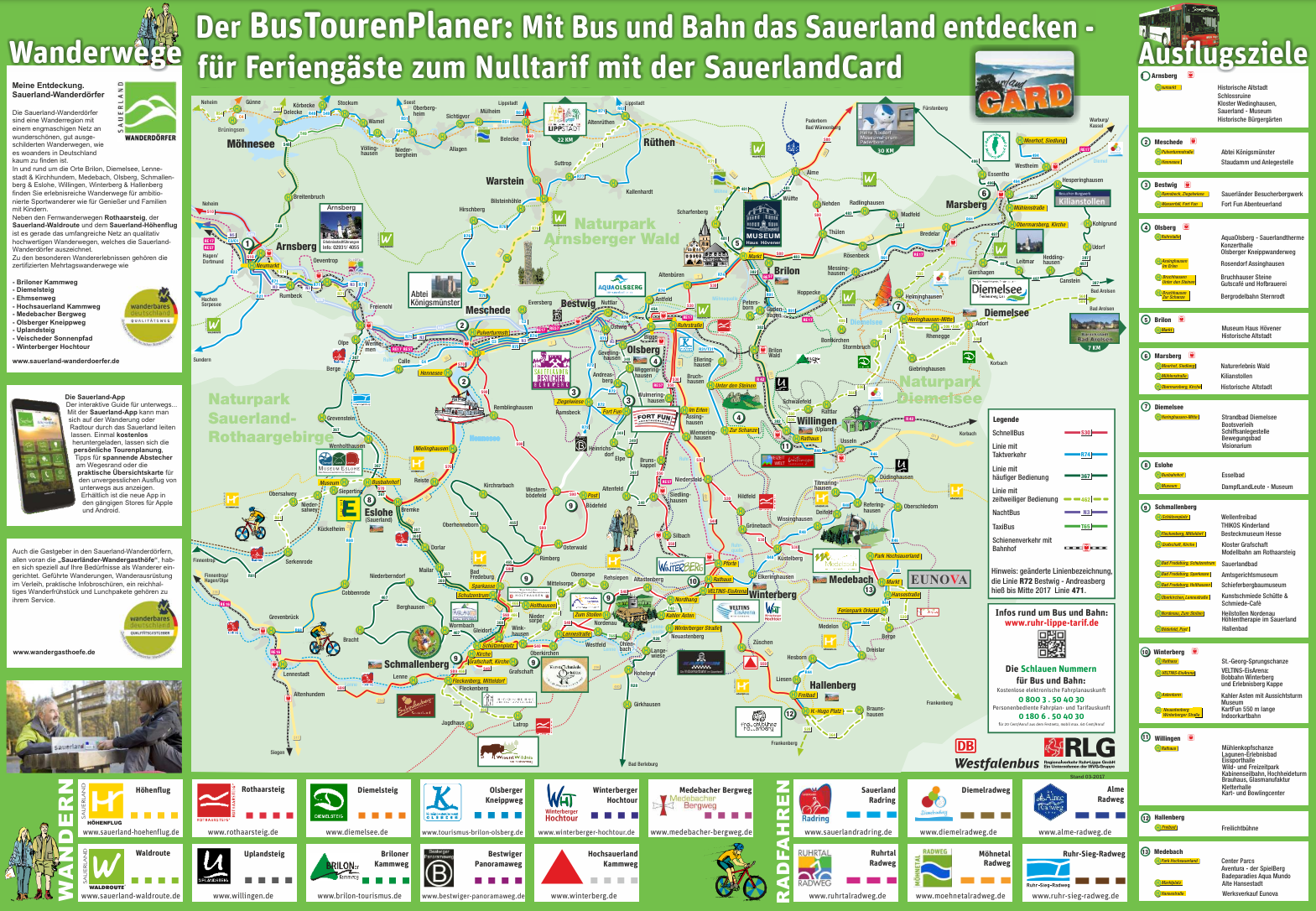 Mit Bus und Bahn durchs Sauerland